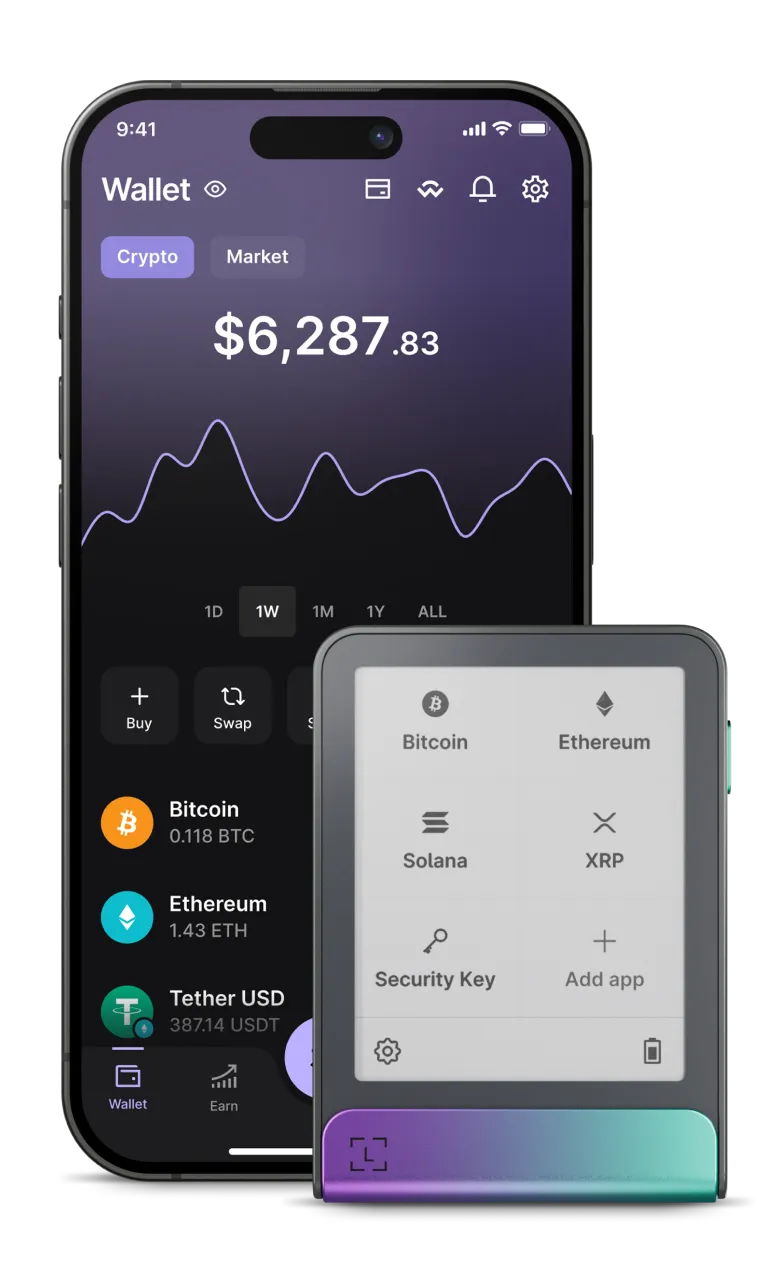 Trezor钱包多链Difi界面
